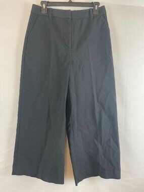 3.1 Phillip Lim Pants 4 Navy Blue Pockets Wide Leg Ankle